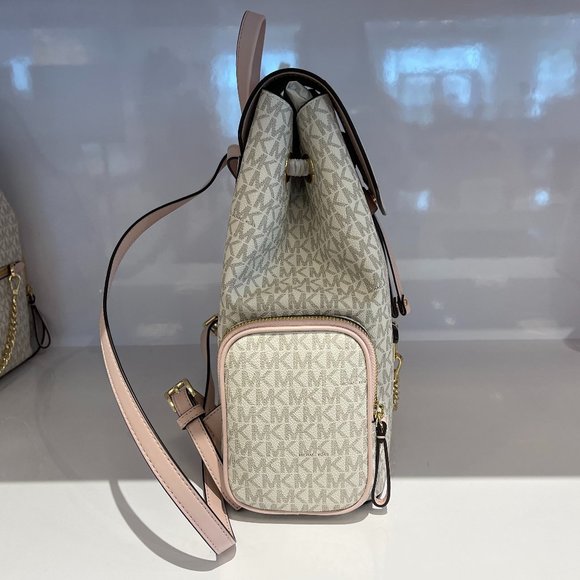 Michael Kors LG  Chain Backpack MK Vanilla Pink main image 12